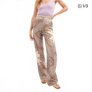 NWT Veronica Beard Grigore Paisley  Silk Pants